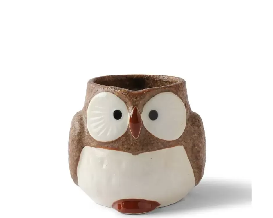 Cups/Mugs^MIYA Company Mug Owl Brown 11 Oz.