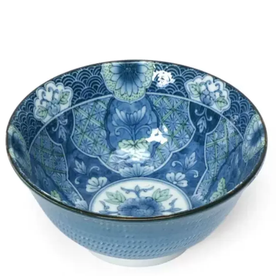 Blue & White 6" Bowls^MIYA Company Mums 6" Bowl