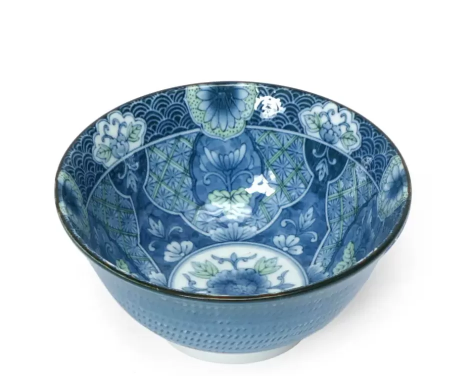 Blue & White 6" Bowls^MIYA Company Mums 6" Bowl