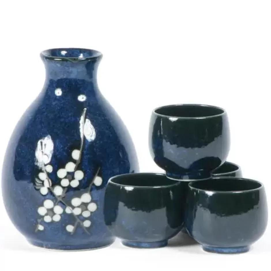 Sake Sets^MIYA Company Namako Blossoms Sake Set