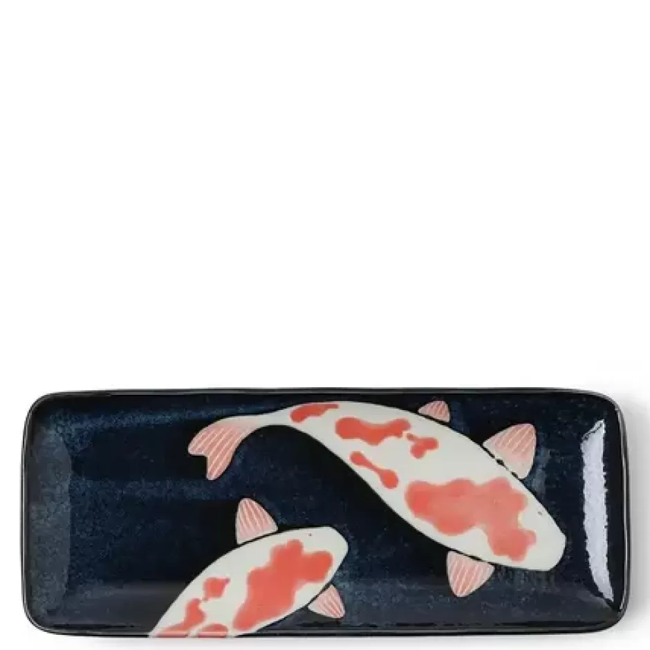 Medium Plates^MIYA Company Namako Koi Rectangle Plate