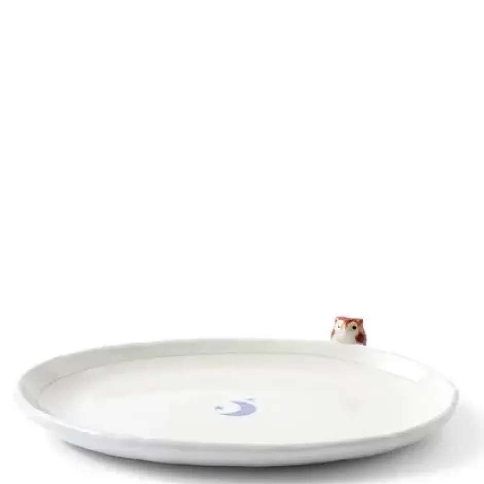 Plates^MIYA Company Plate Owl & Moon Design