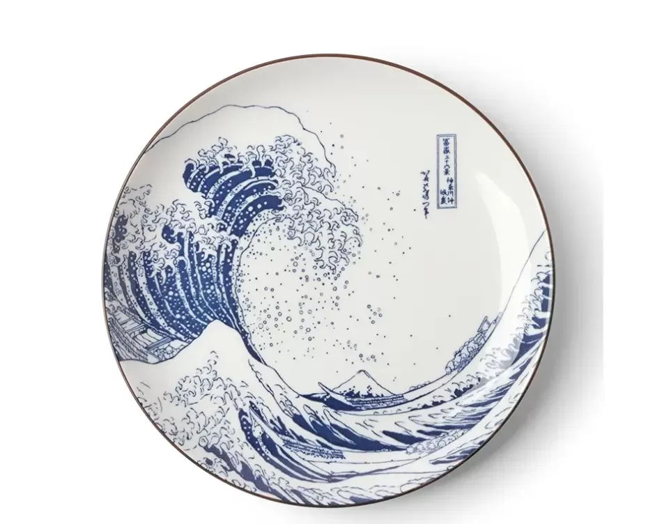 Large Plates^MIYA Company Plate The Great Wave 10"