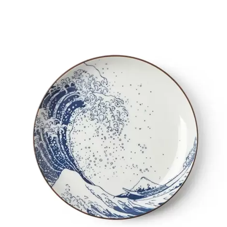 Medium Plates^MIYA Company Plate The Great Wave 7-1/8"