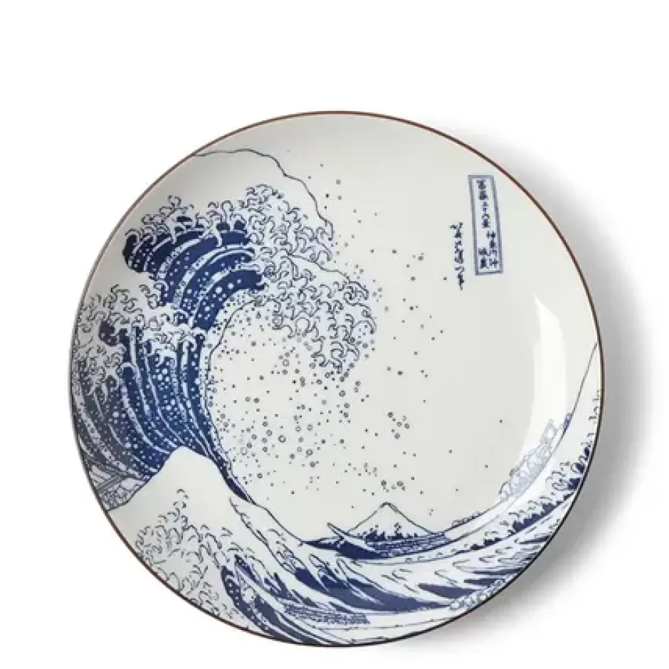 Medium Plates^MIYA Company Plate The Great Wave 8-1/2"