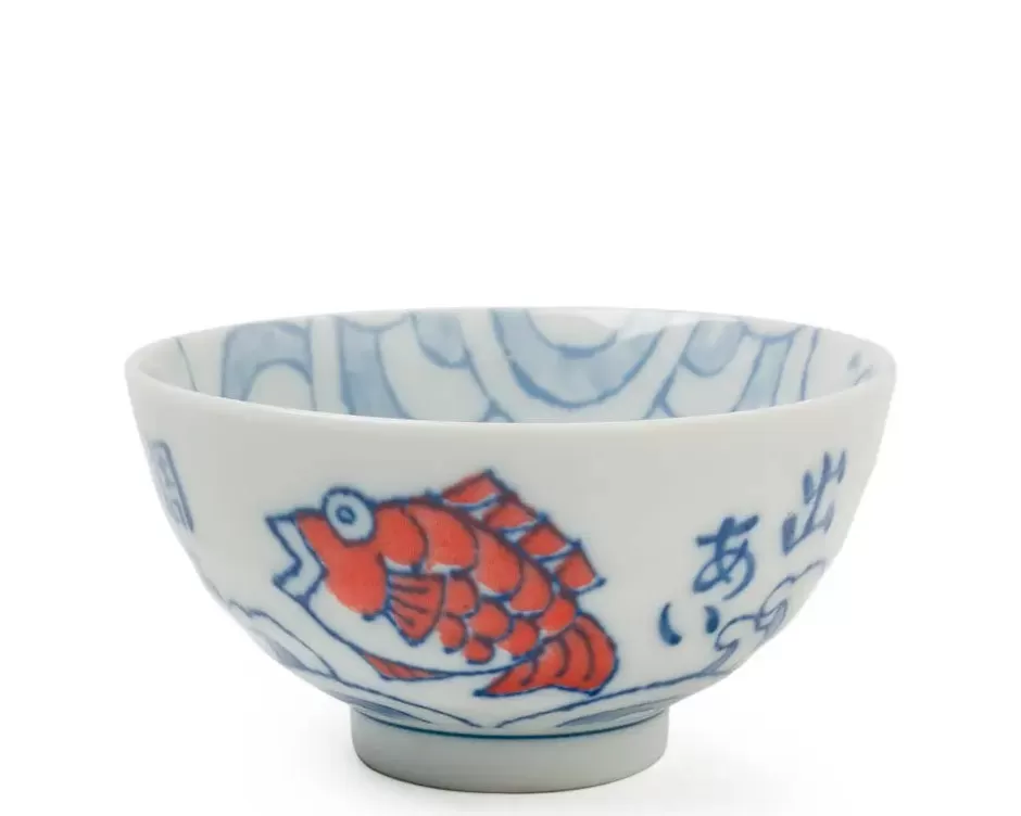 Bowls^MIYA Company Red Tai 4.5" Rice Bowl