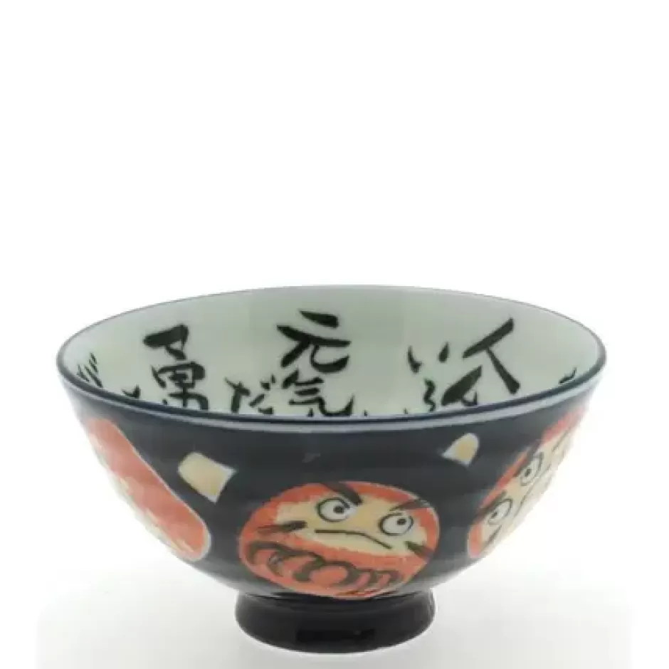 Tableware^MIYA Company Rice Bowl Daruma Dark Blue