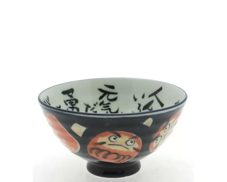 Tableware^MIYA Company Rice Bowl Daruma Dark Blue