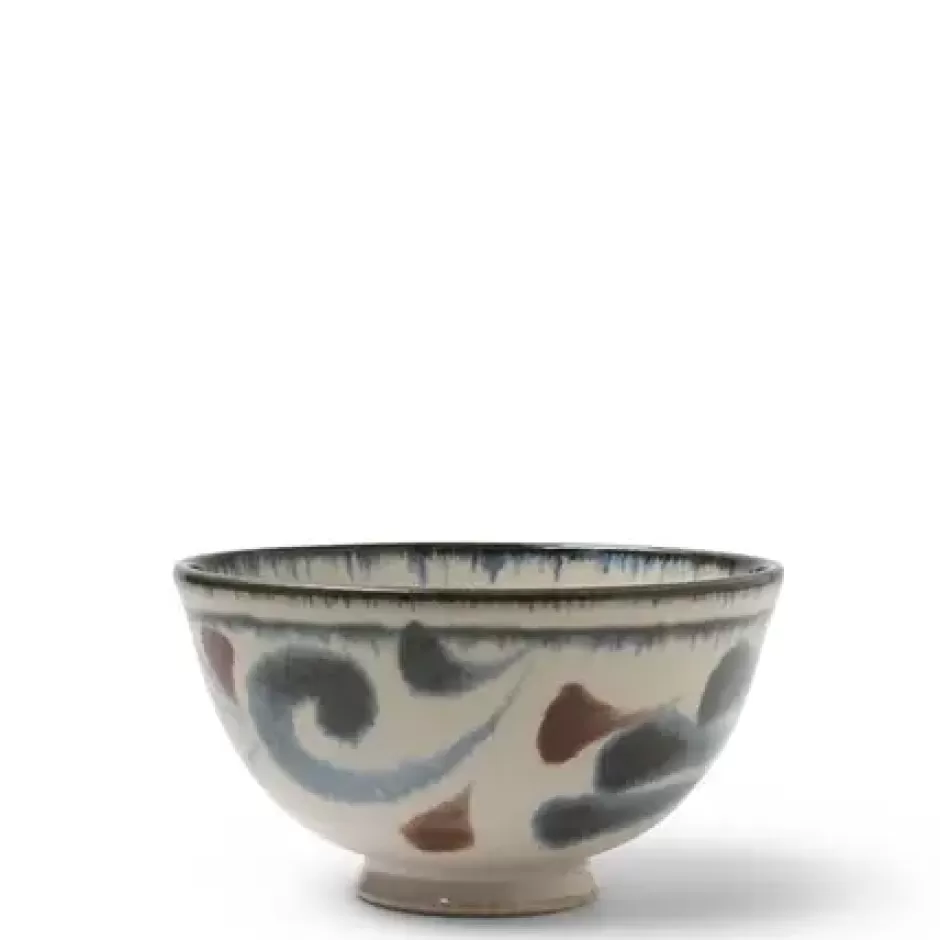 Rice Bowls^MIYA Company Rustic Blue Vines Rice Bowl