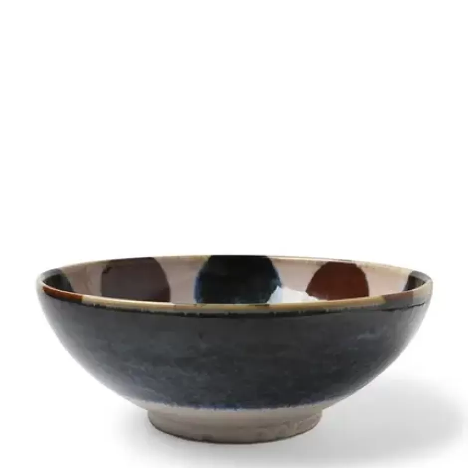 Shallow Bowls^MIYA Company Rustic Dots 8.5" Shallow Bowl