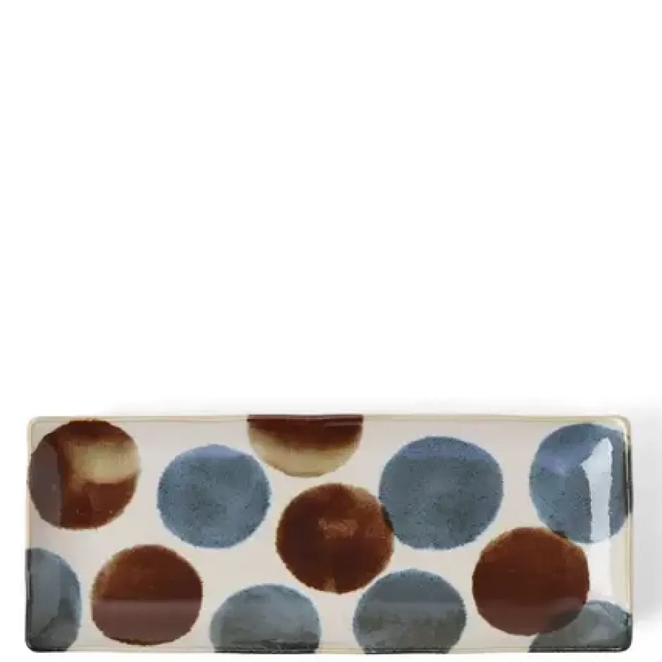 Rectangle Plates^MIYA Company Rustic Dots Rectangle Plate