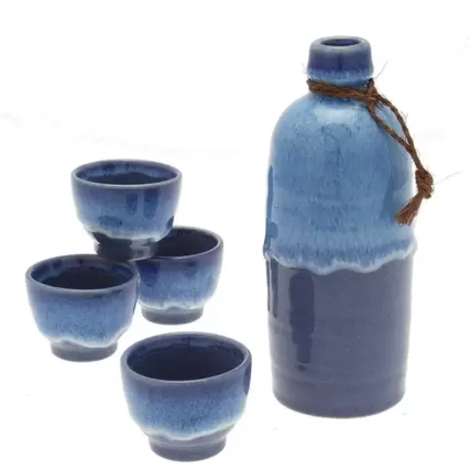 Sake Sets^MIYA Company Sake Set Ocean Tide