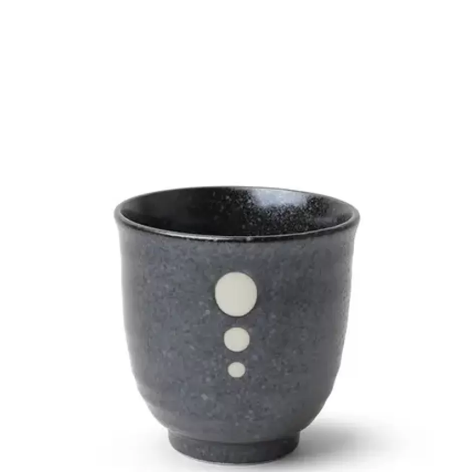 Teacups^MIYA Company Satin Black White Dots Teacup