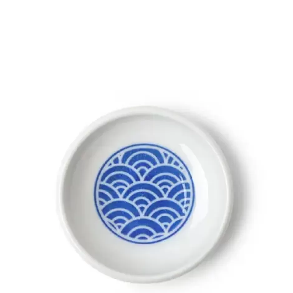 Sauce Dishes^MIYA Company Sauce Dish 3-1/4" Blue Waves Mon