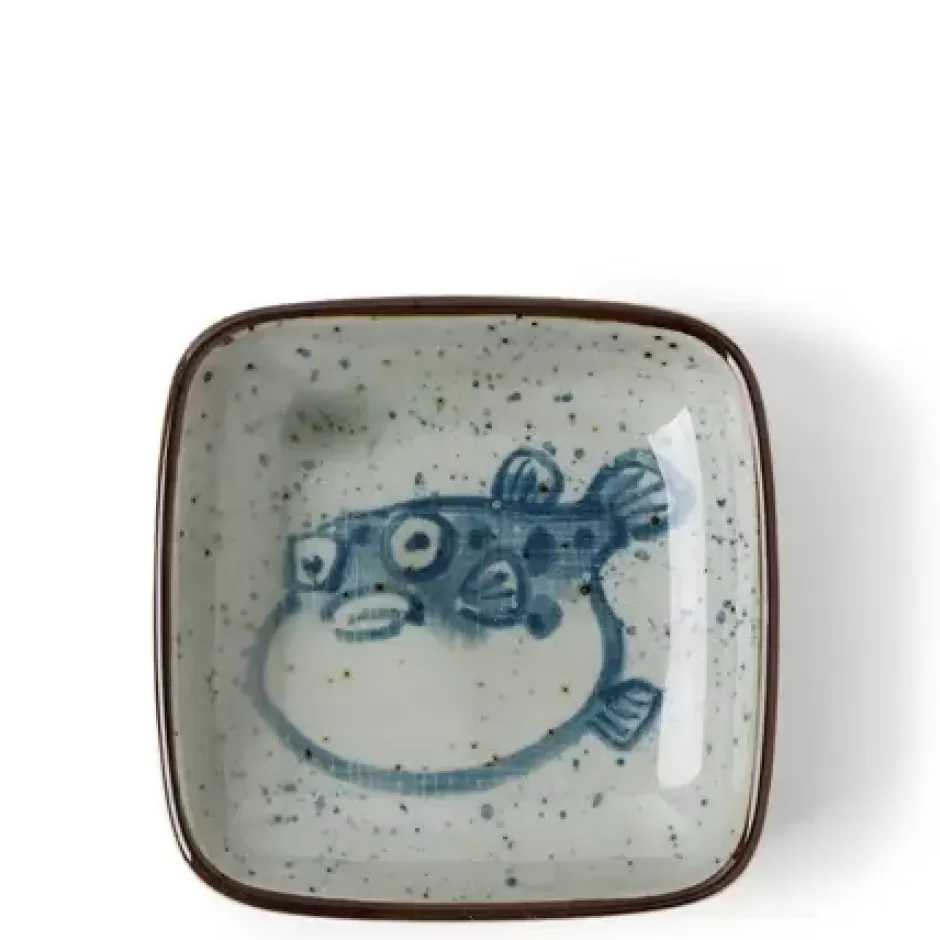 Fish^MIYA Company Sauce Dish 3.5" Puffer Fish