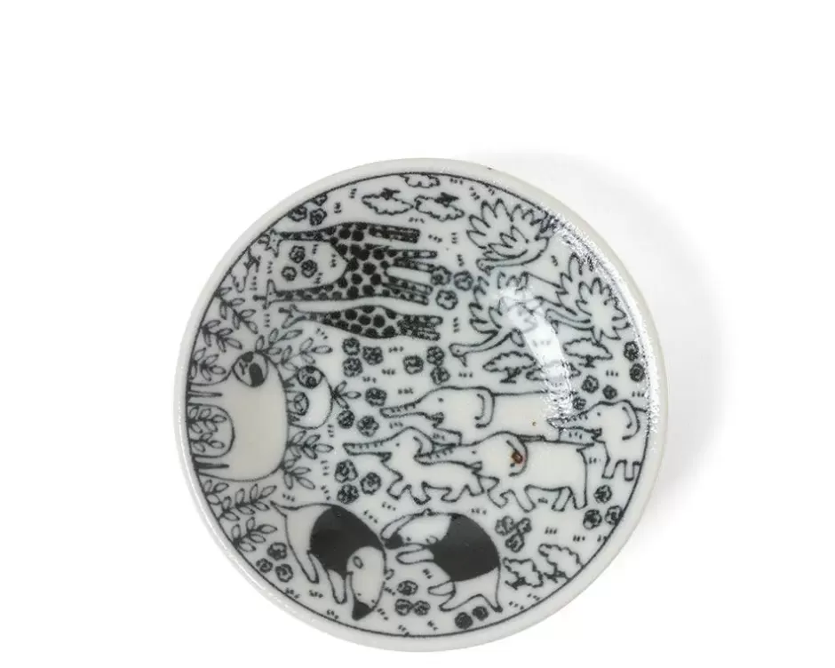 Other^MIYA Company Sauce Dish 4" Happy Animals