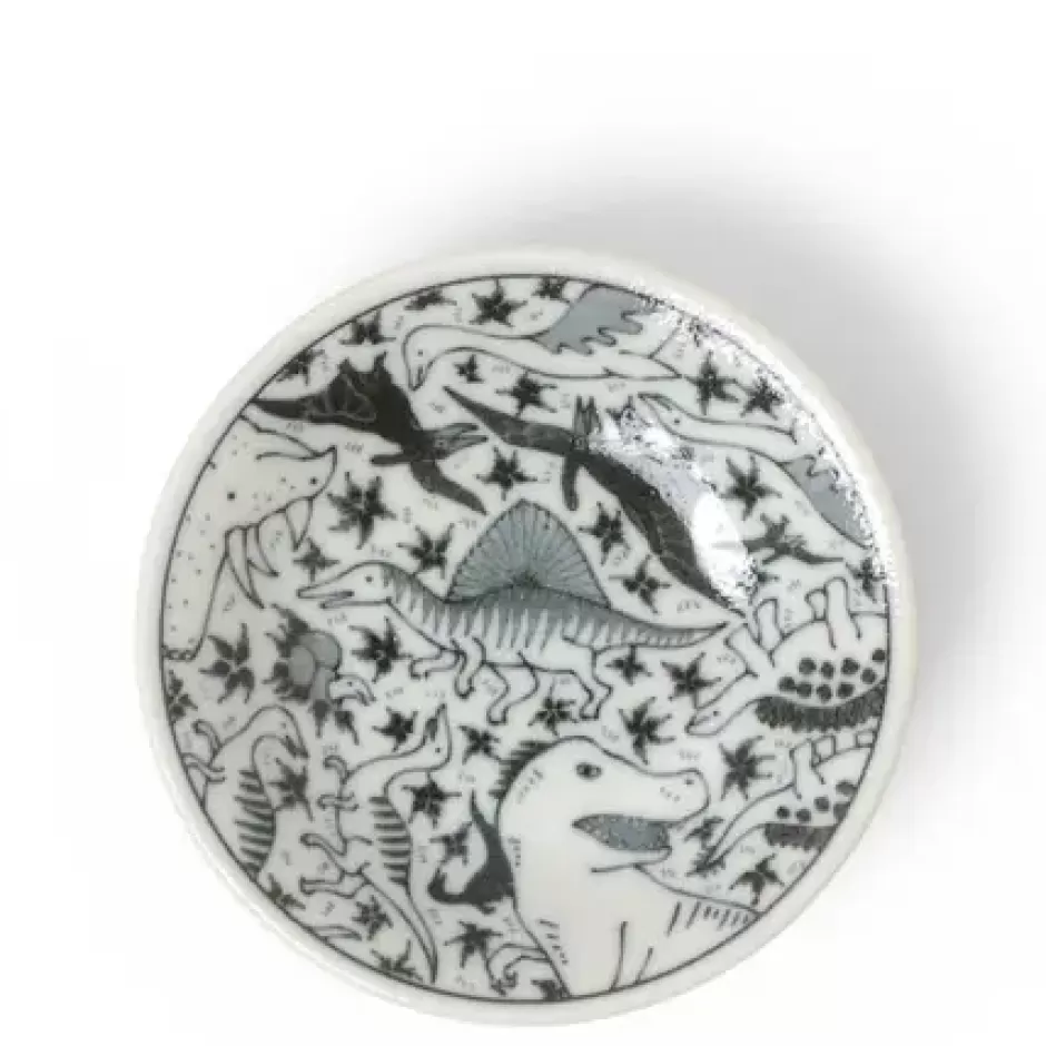 Other^MIYA Company Sauce Dish 4" Happy Dinosaurs