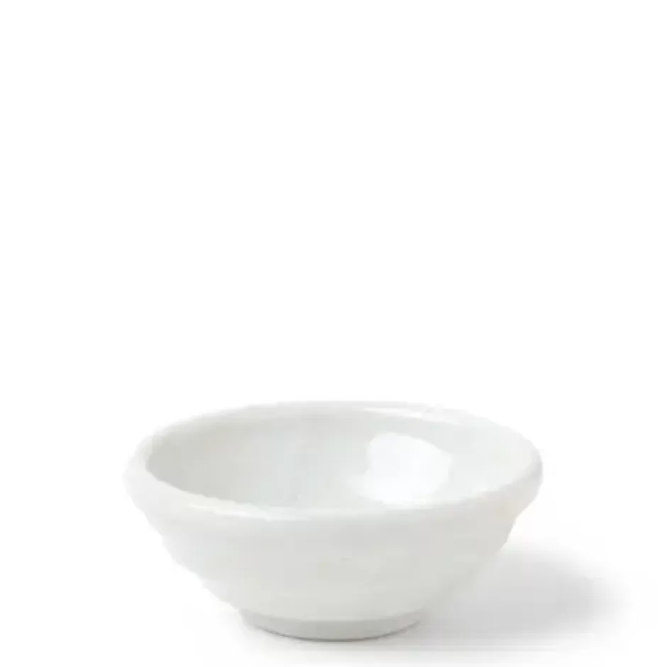 Sauce Dishes^MIYA Company Sauce Dish Chinmi White + Blue Swirl