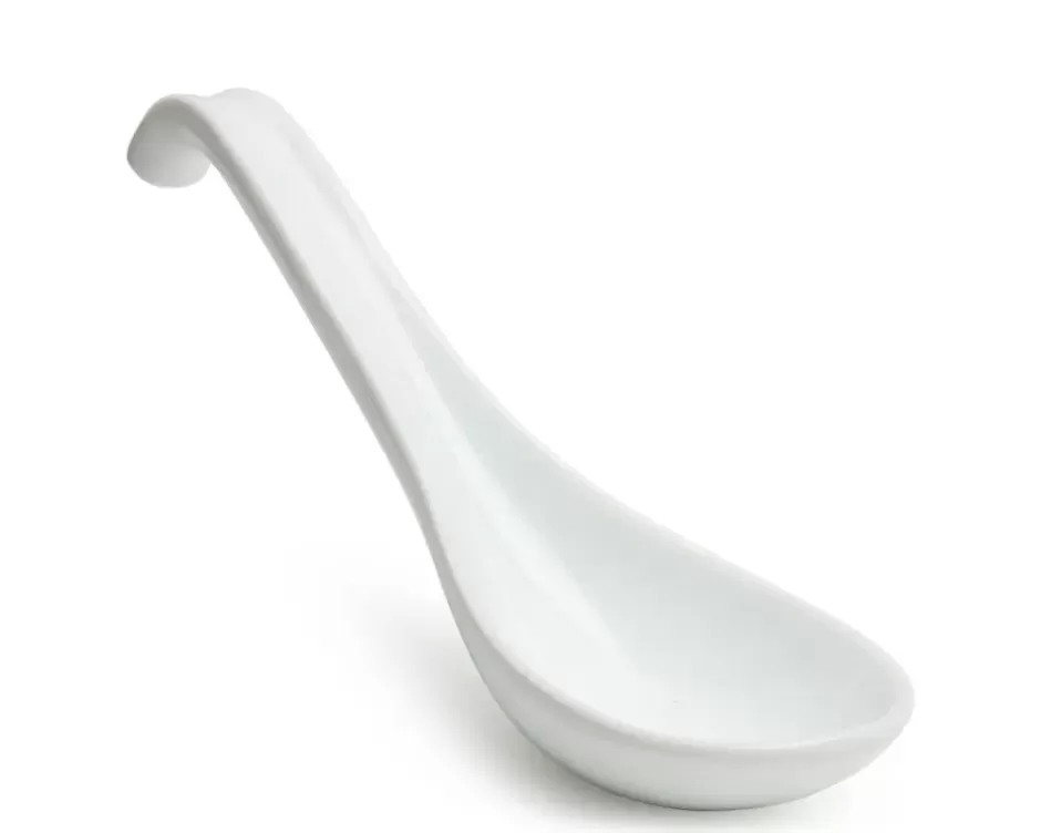 Soup Spoons^MIYA Company Soup Spoon With Hook - White