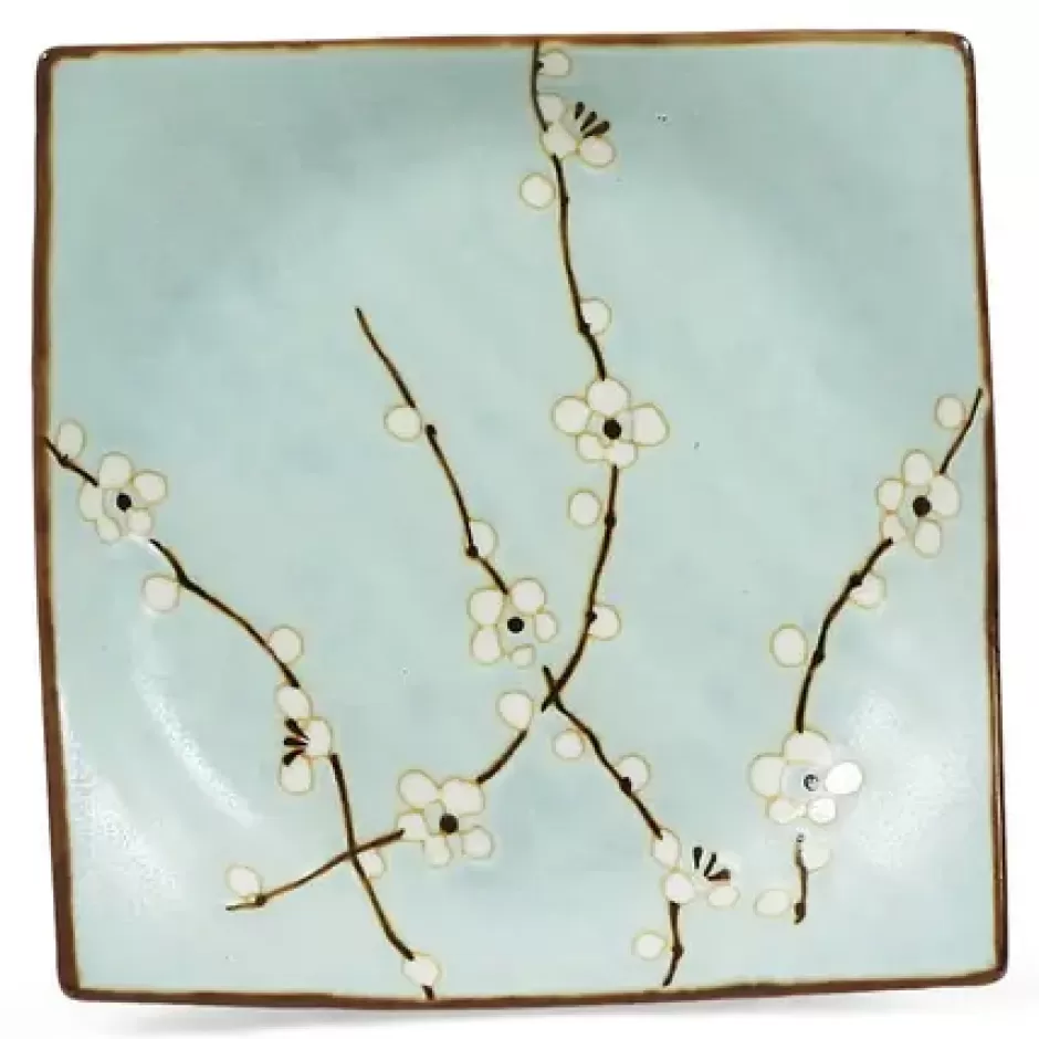 Medium Plates^MIYA Company Spring Blossoms 6.75" Sq. Plate