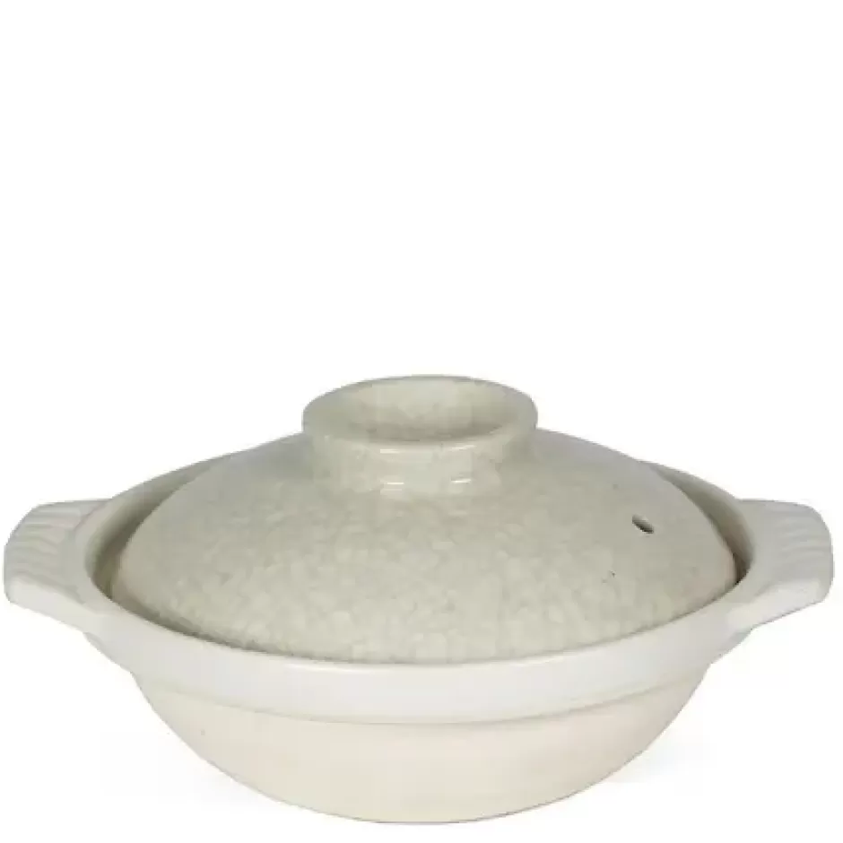 Donabe Casseroles^MIYA Company Sumi Kannyu White Donabe Casserole, 34 Oz.