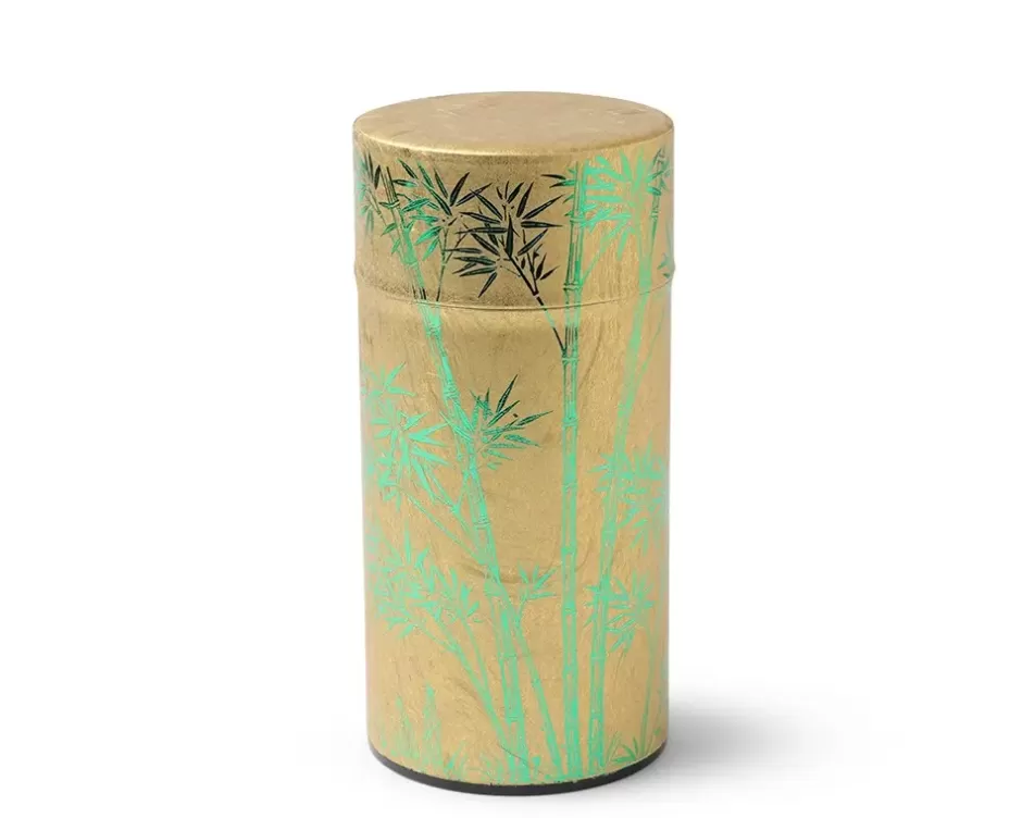 Teaware Accessories^MIYA Company Tea Canister Gold/Green Foil Bamboo