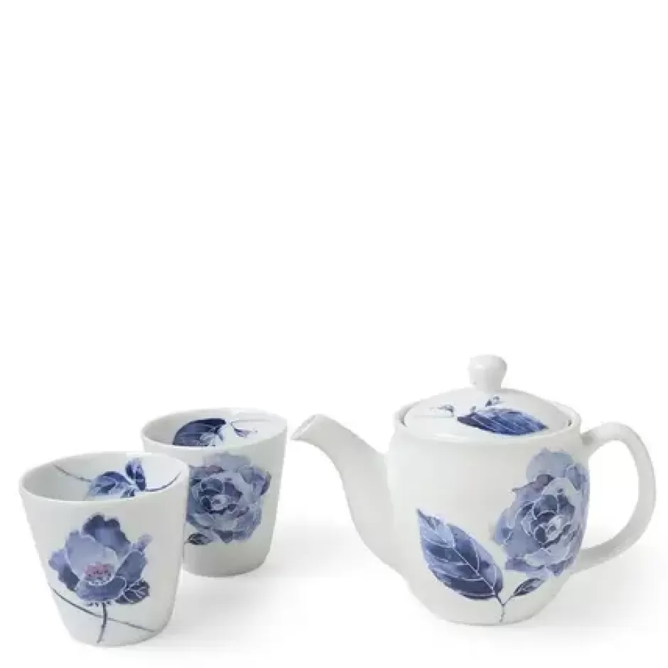 Tea Sets - Ceramic^MIYA Company Tea Set Blue Rose