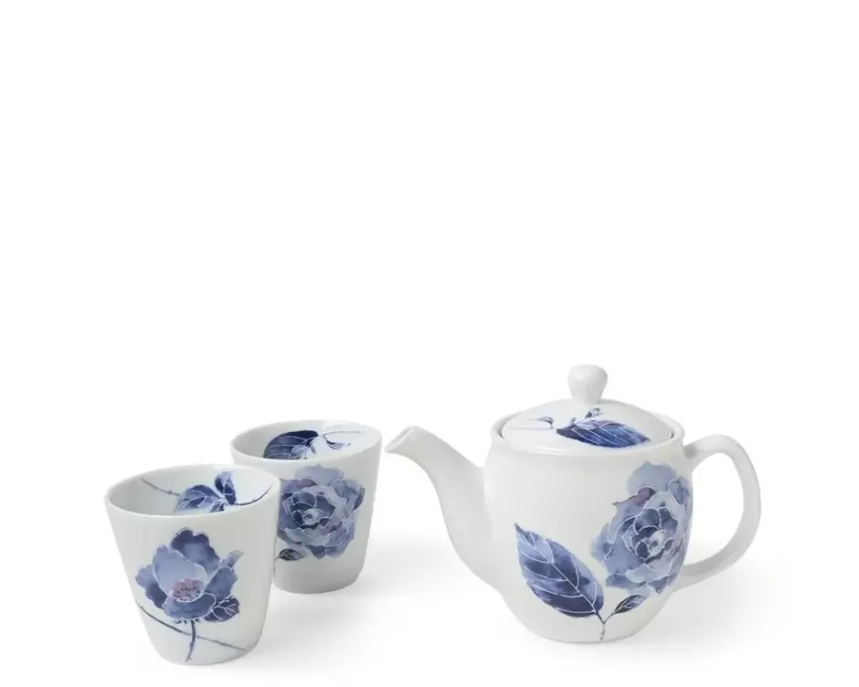 Tea Sets - Ceramic^MIYA Company Tea Set Blue Rose