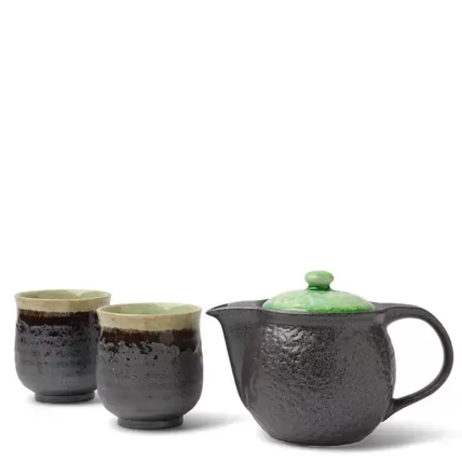 Teapots - Ceramic^MIYA Company Tea Set Bronze Jade