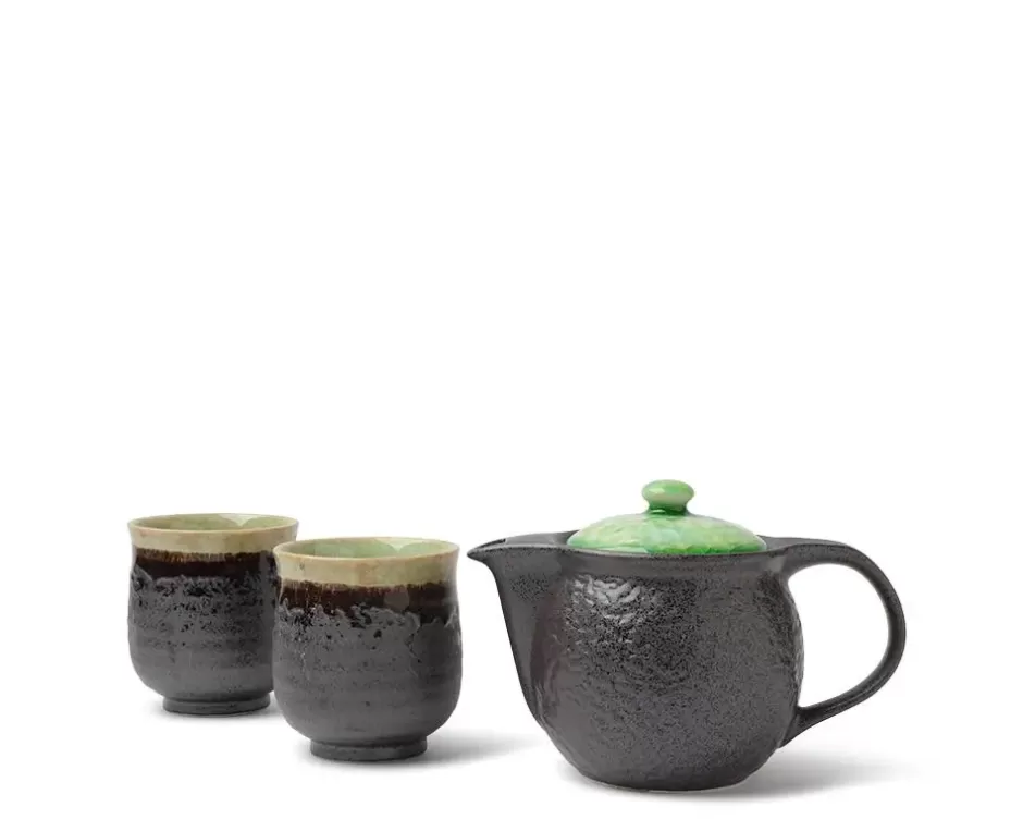 Teapots - Ceramic^MIYA Company Tea Set Bronze Jade