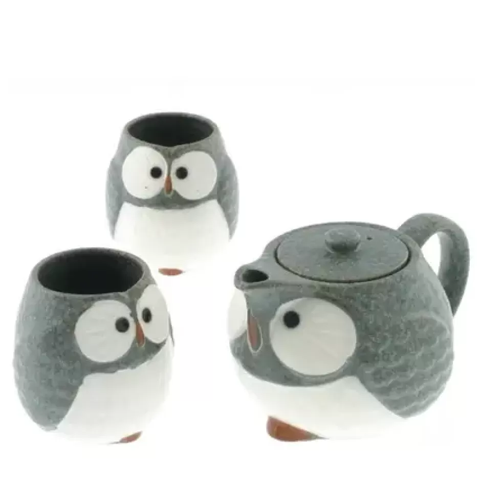 Teaware^MIYA Company Tea Set Owl Blue