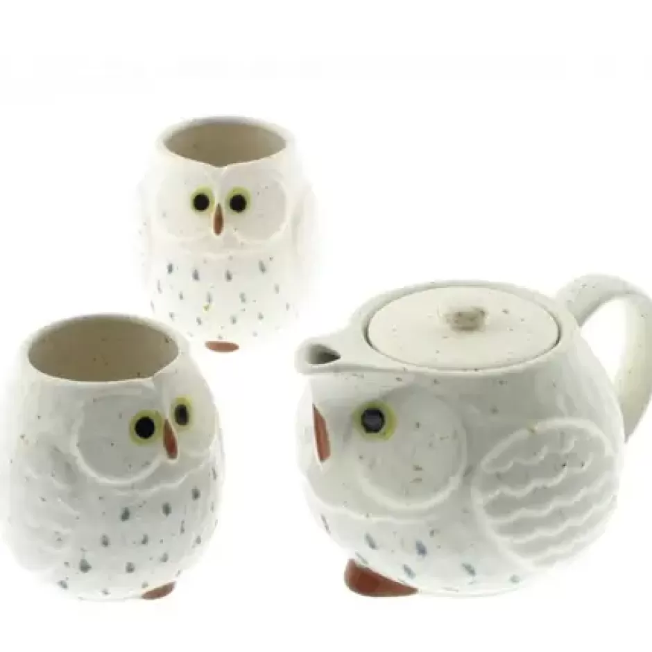 Teaware^MIYA Company Tea Set Owl White