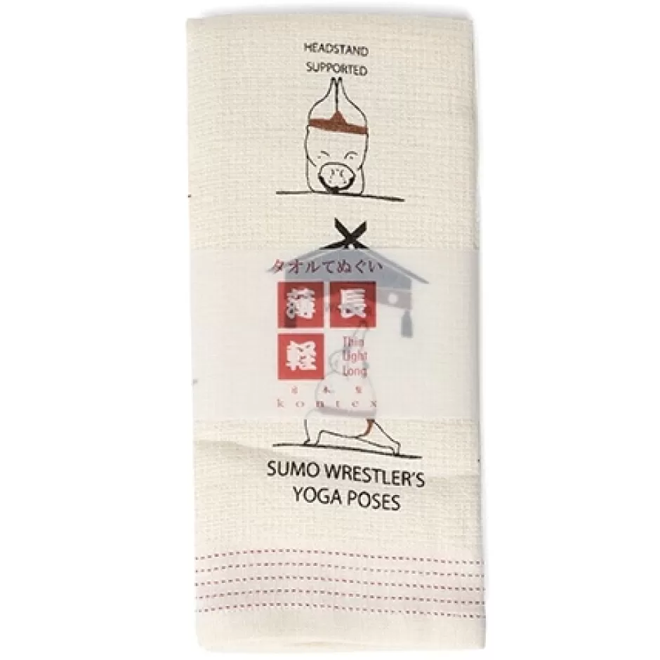 Textile^MIYA Company Tea Towel - Sumo Yogi