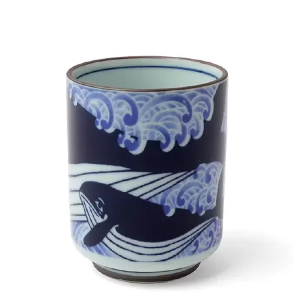 Cups/Mugs^MIYA Company Teacup Blue Whale Waves