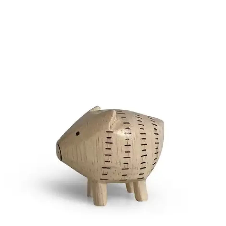 Pigs^MIYA Company T-Lab Wooden Animal Zodiac Pig