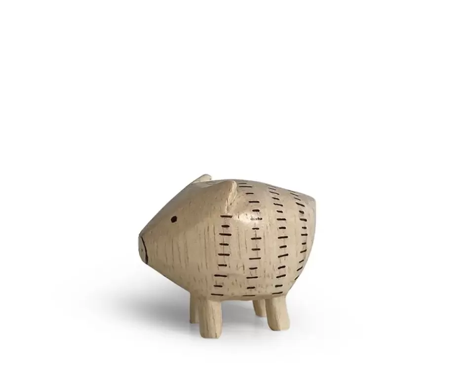 Pigs^MIYA Company T-Lab Wooden Animal Zodiac Pig