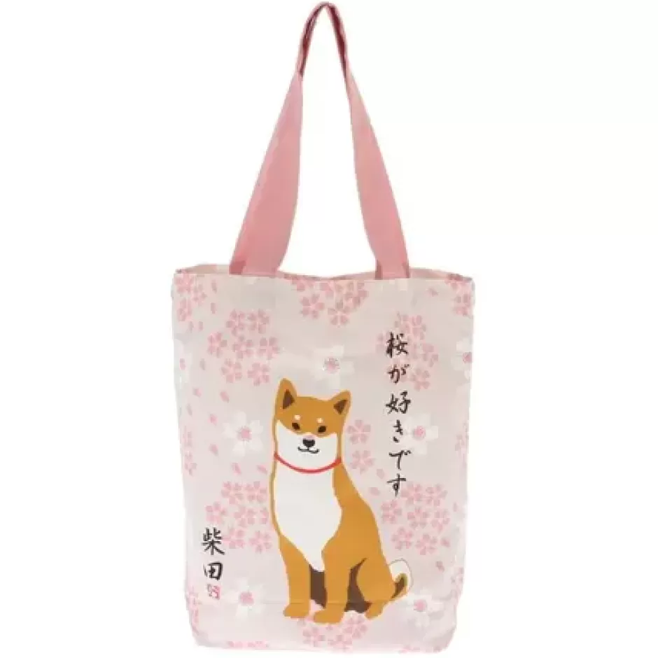 Dogs^MIYA Company Tote Bag Shiba Sakura