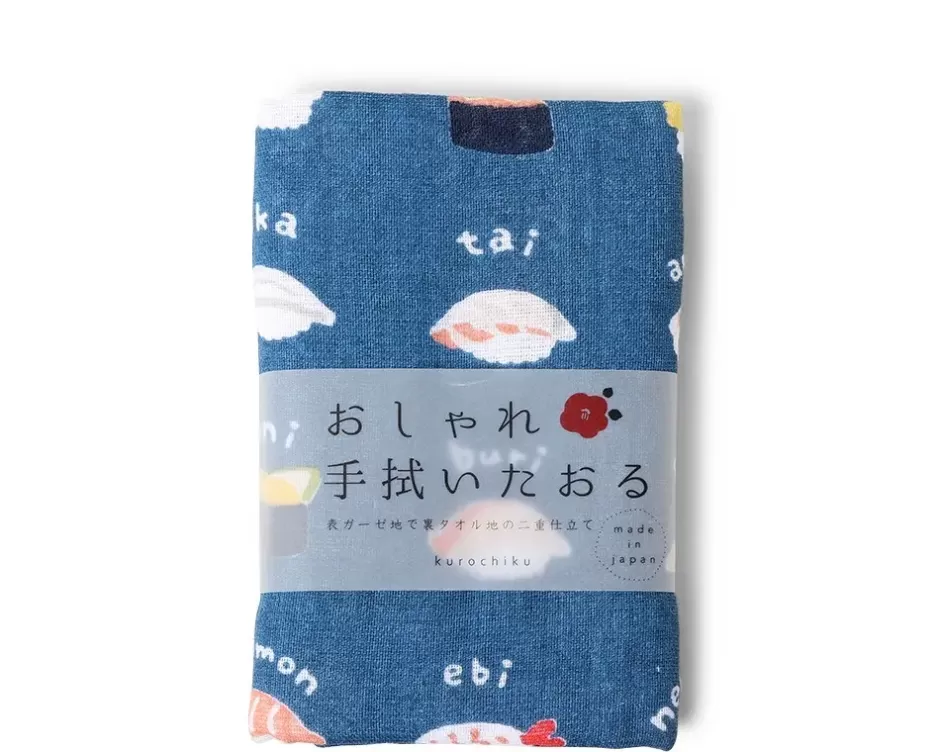 Towels^MIYA Company Towel Blue Sushi