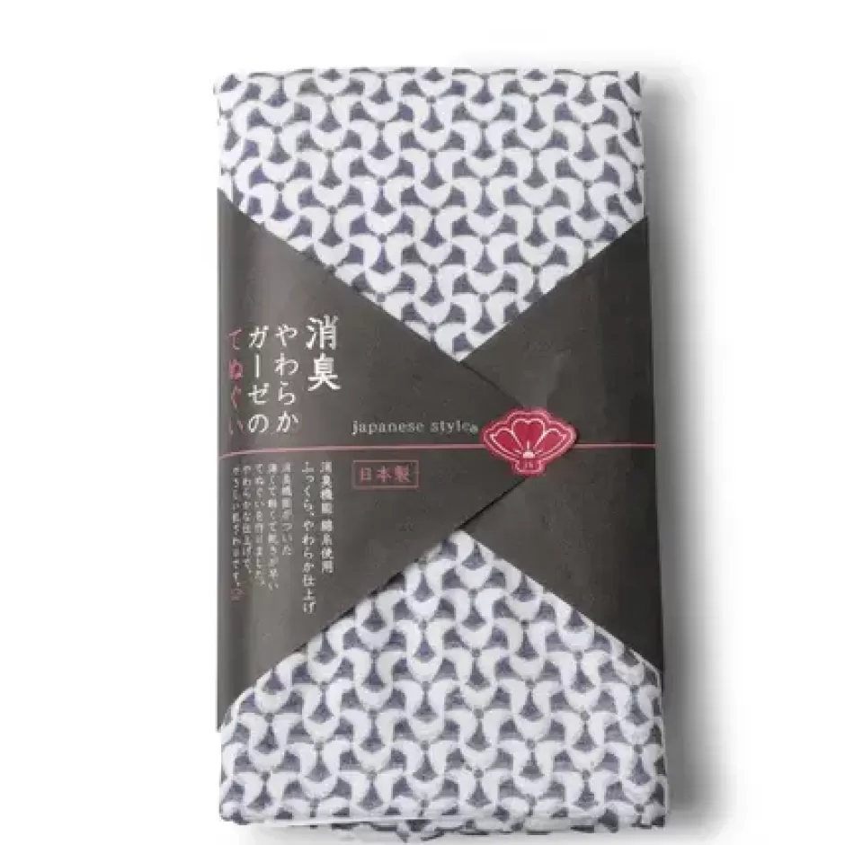 Towels^MIYA Company Towel Navy Pattern