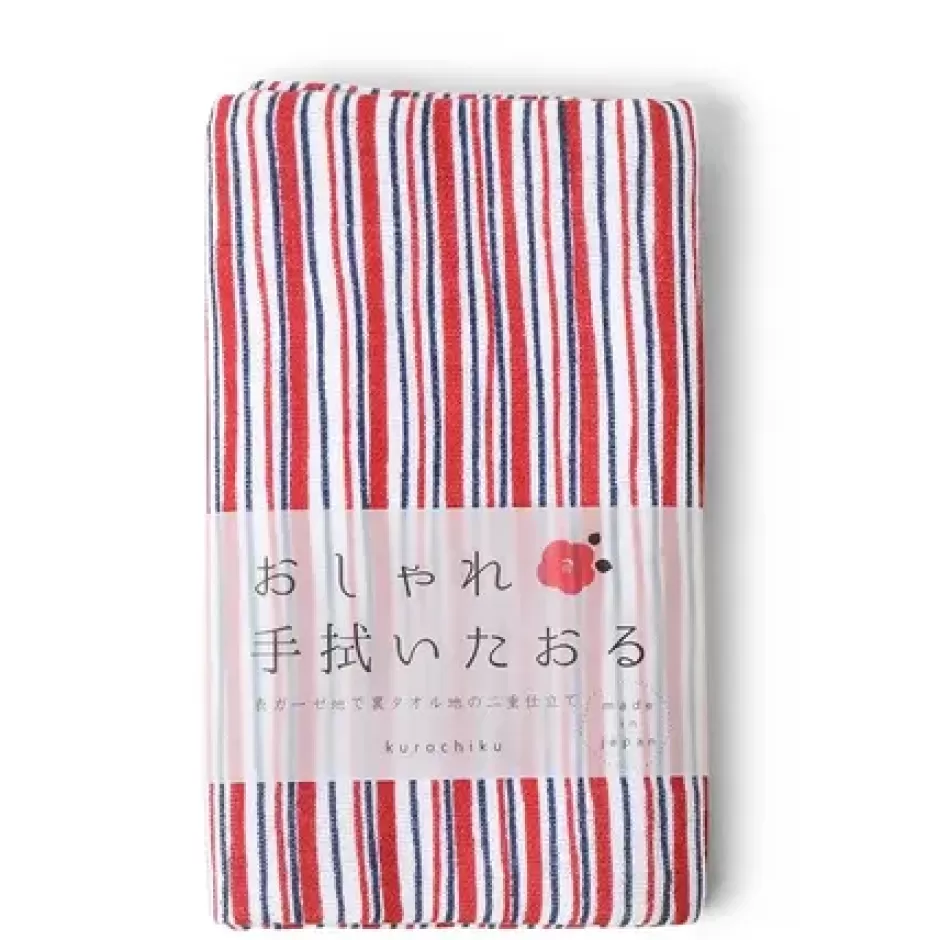 Towels^MIYA Company Towel Red Stripes