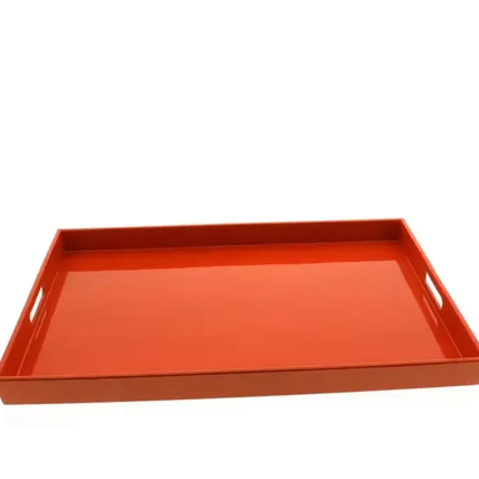 Trays^MIYA Company Tray Rectangle Red 18-7/8" X 12-1/4"