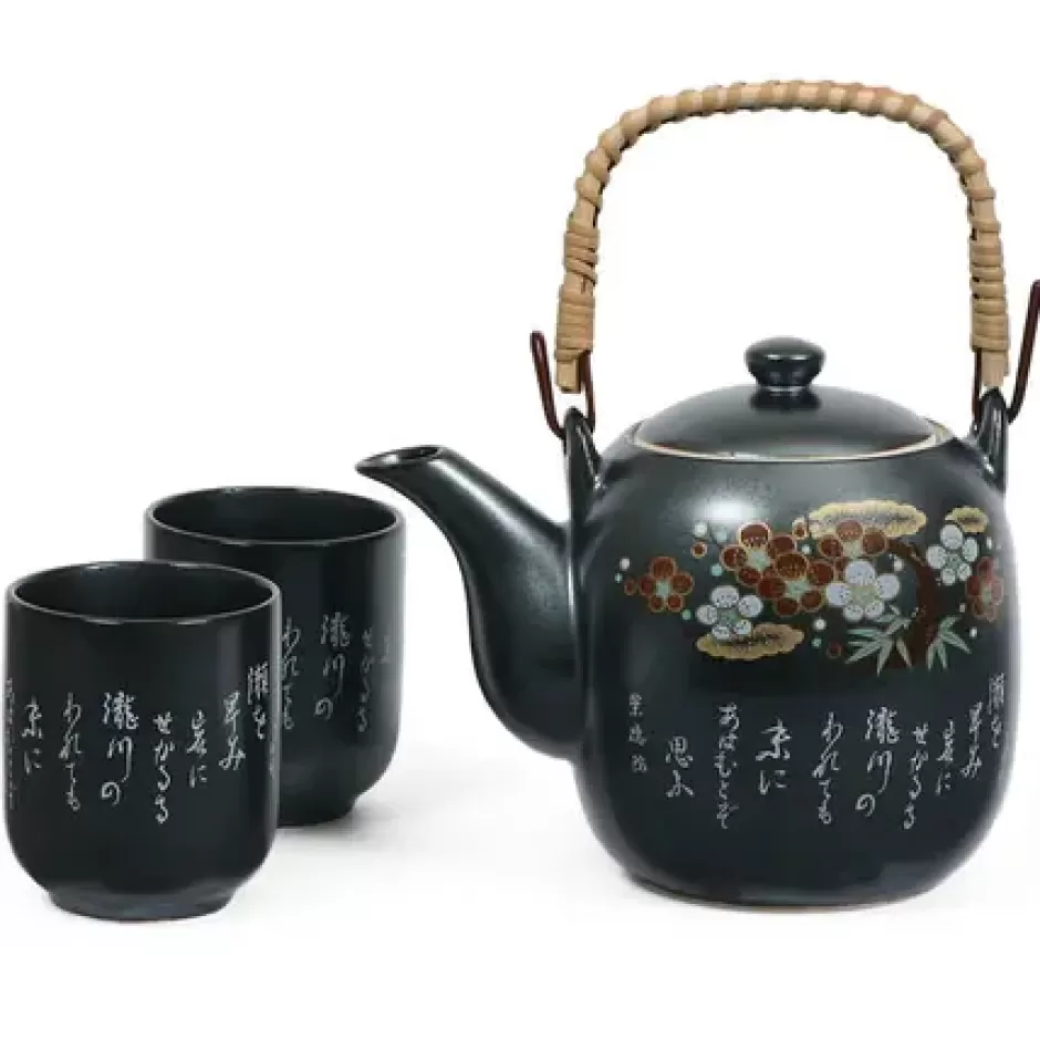 Tea Sets - Ceramic^MIYA Company Ume Poem Tea Set