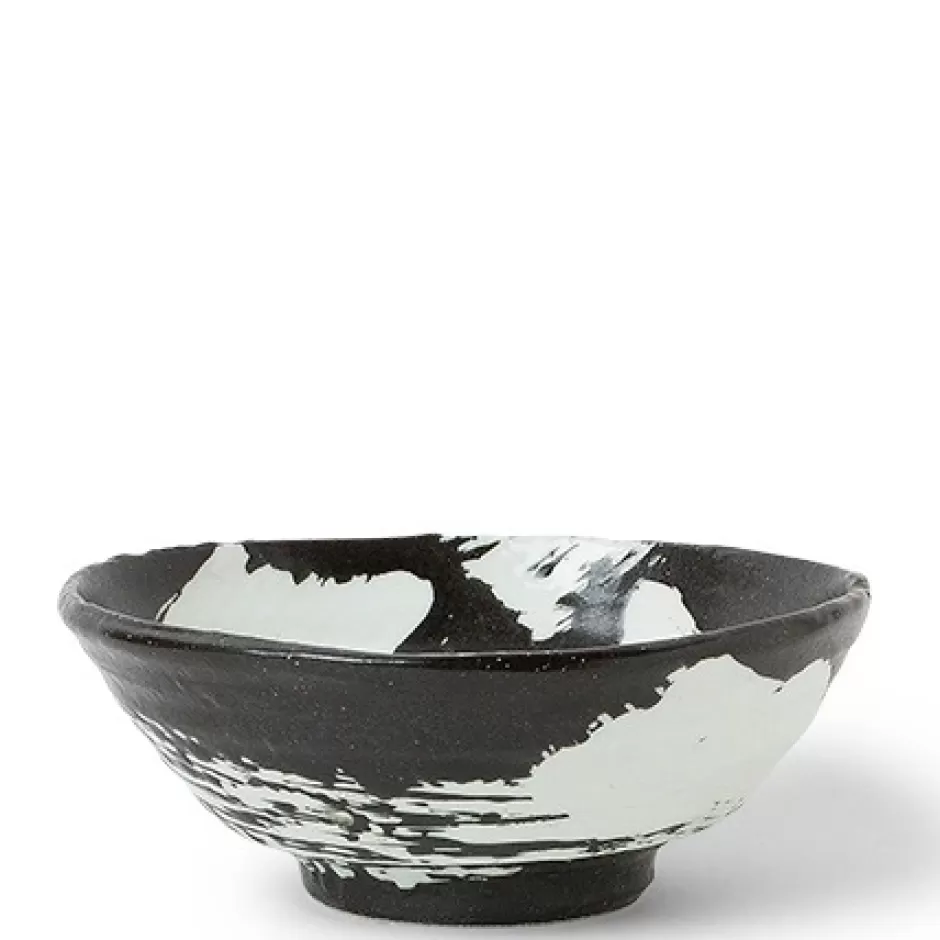 Ramen Bowls^MIYA Company White Brush Stroke 8" Bowl