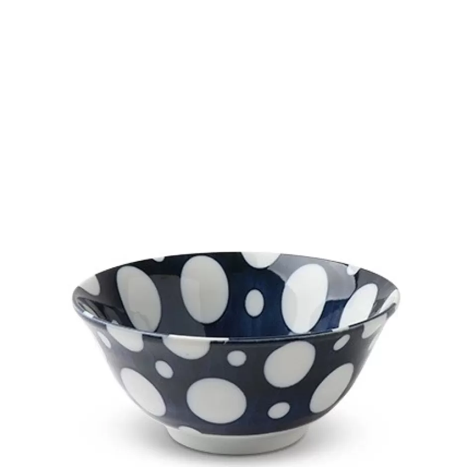 Blue & White 6" Bowls^MIYA Company White Dots 5.75" Bowl