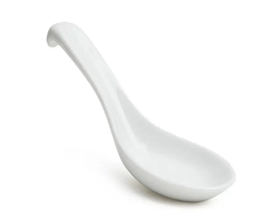 Soup Spoons^MIYA Company White Porcelain Soup Spoon With Stopper