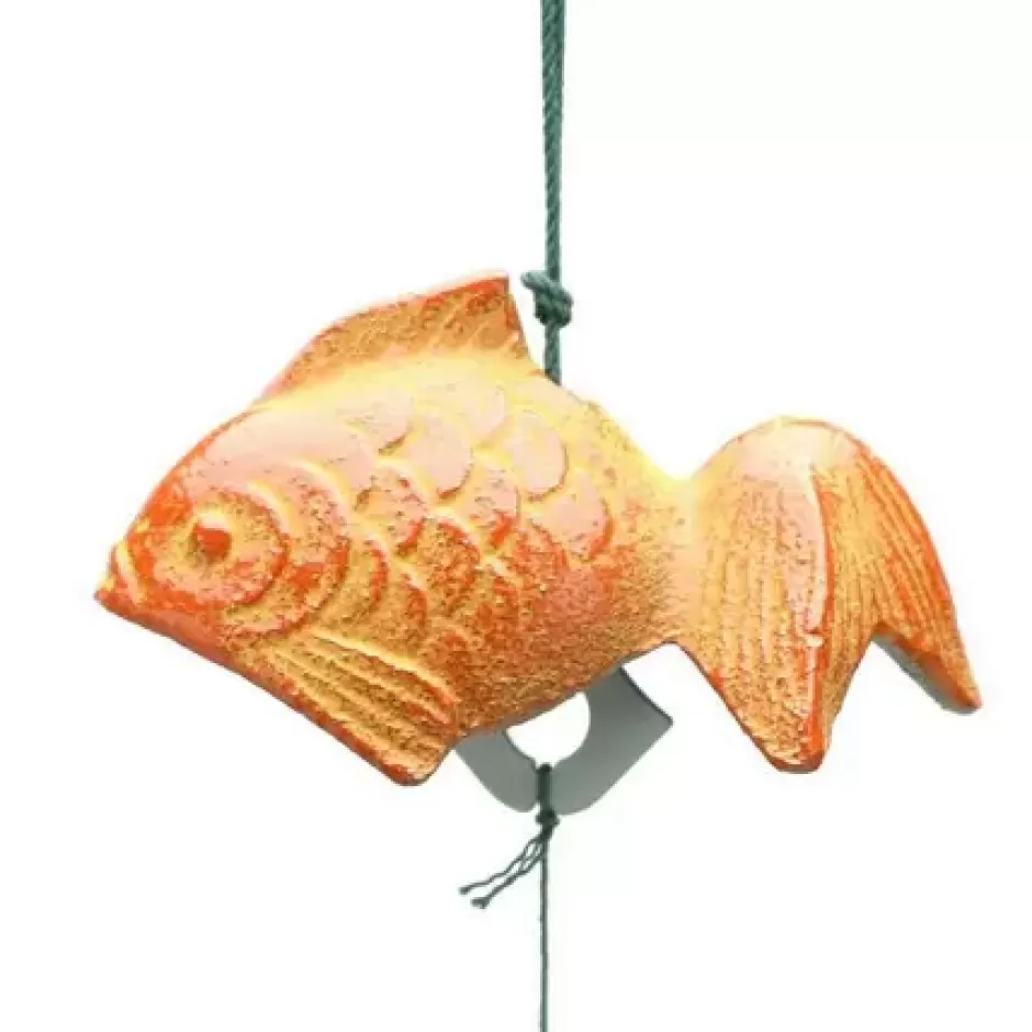 Fish^MIYA Company Wind Chime Goldfish Orange 1-5/8"