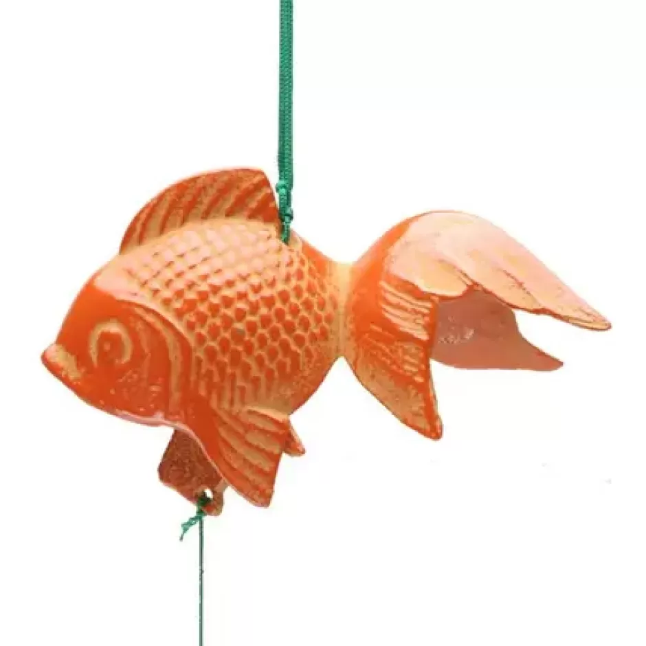 Fish^MIYA Company Wind Chime Goldfish Orange 2-3/4"