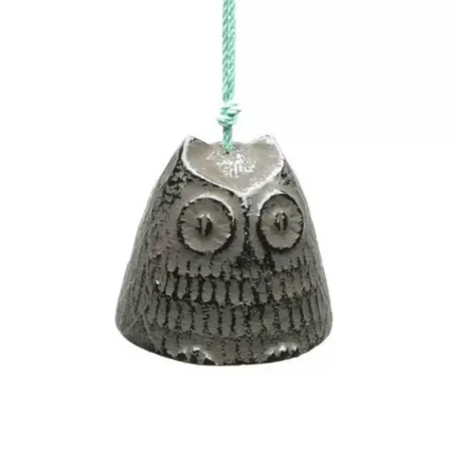 Owls^MIYA Company Wind Chime Owl Brown