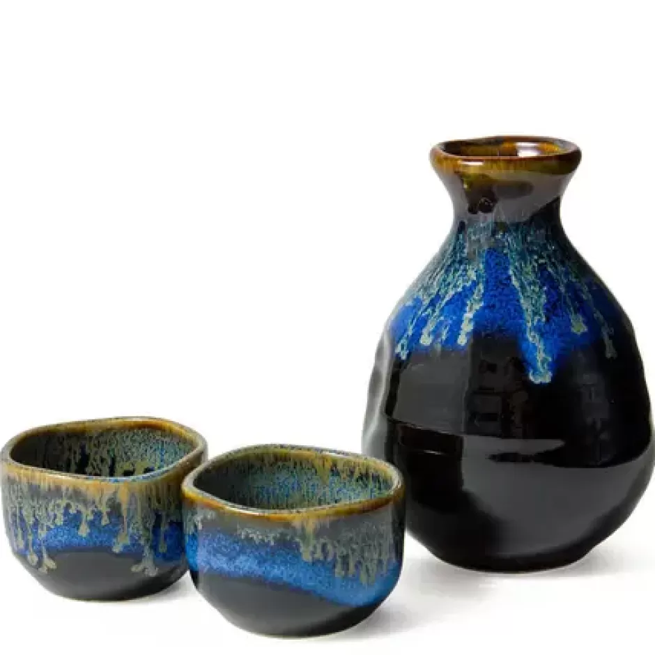 Sake Sets^MIYA Company Yuugata Glaze Sake Set